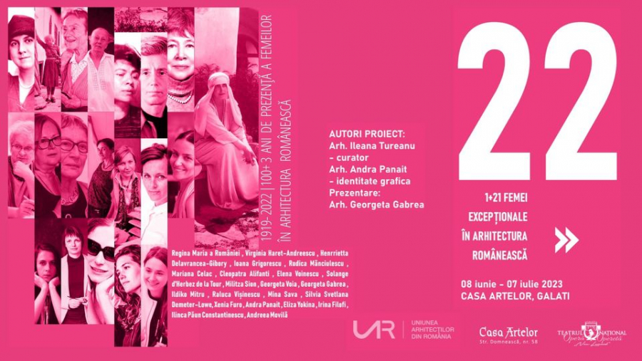 Expoziția „1+21 femei excepționale în arhitectura românească”