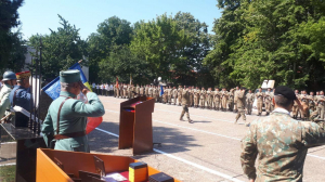 Ceremonie cu actuali, foşti camarazi şi un prefect tanchist