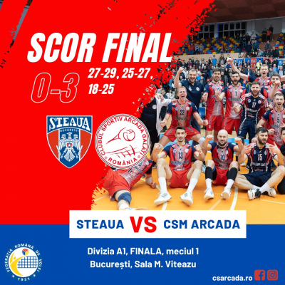 CSM Arcada, start cu victorie în finala campionatului