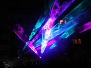 Spectacol de lumini şi lasere, la Universitate