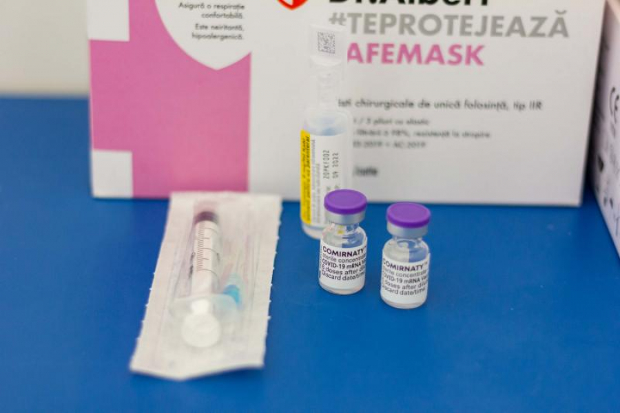 Doar 35 de vaccinări anti COVID-19 cu prima doză, în două zile