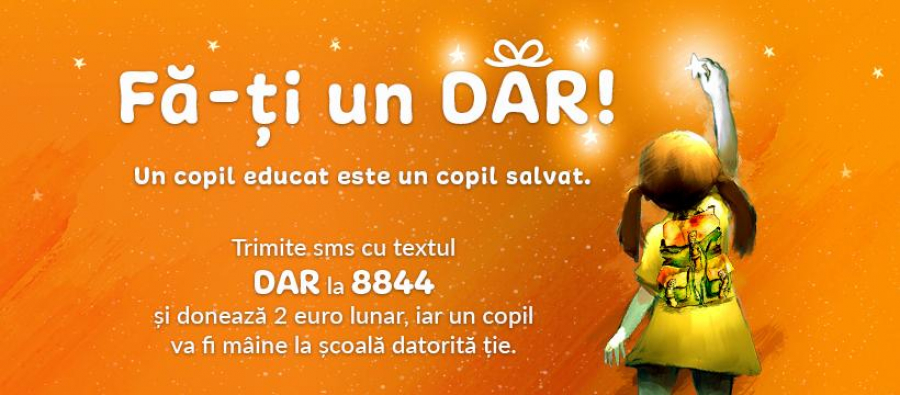 2 euro prin SMS pentru educaţia copiilor dezavantajaţi