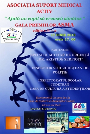 Gala premiilor ASMA: „Ajută un copil să crească sănătos”
