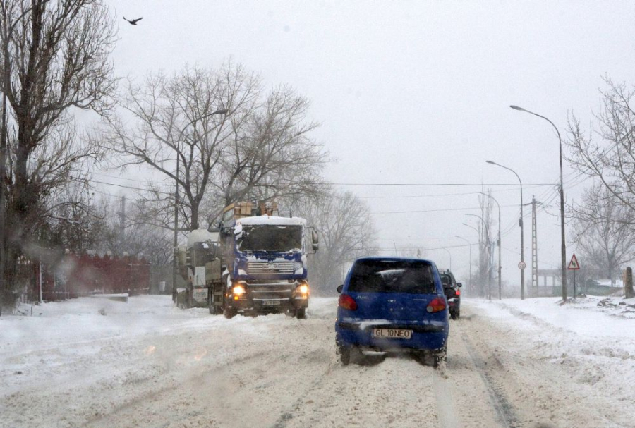 Galațiul, sub cod galben de ninsori