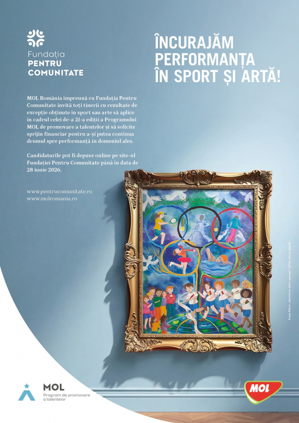 Sprijin financiar pentru tinerii sportivi și artiști. Înscrieri în Programul MOL de promovare a talentelor