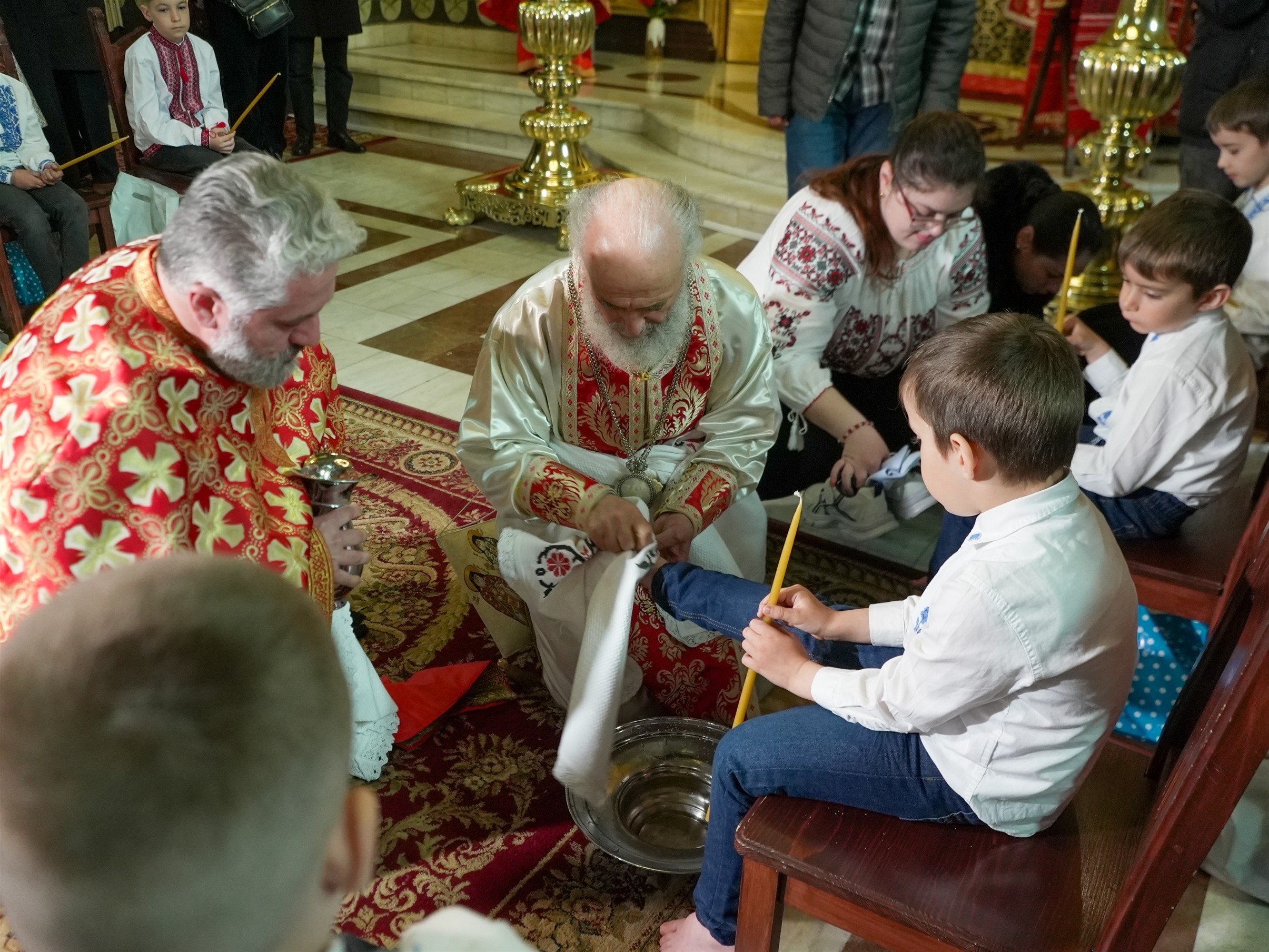 Rânduiala spălării picioarelor la Catedrala Arhiepiscopală din Galați