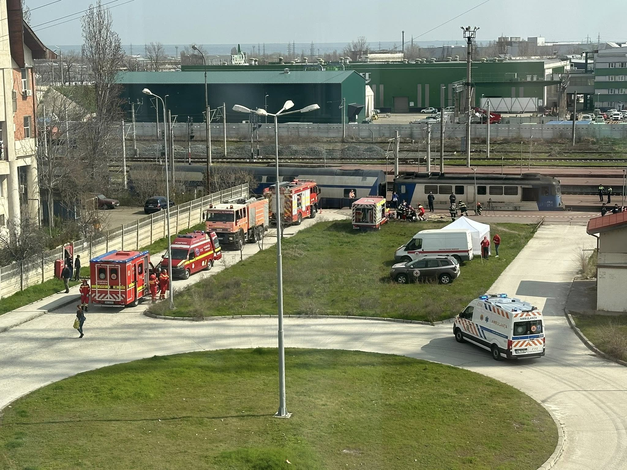 Mobilizare majoră pentru un „accident” feroviar în Gara Galați