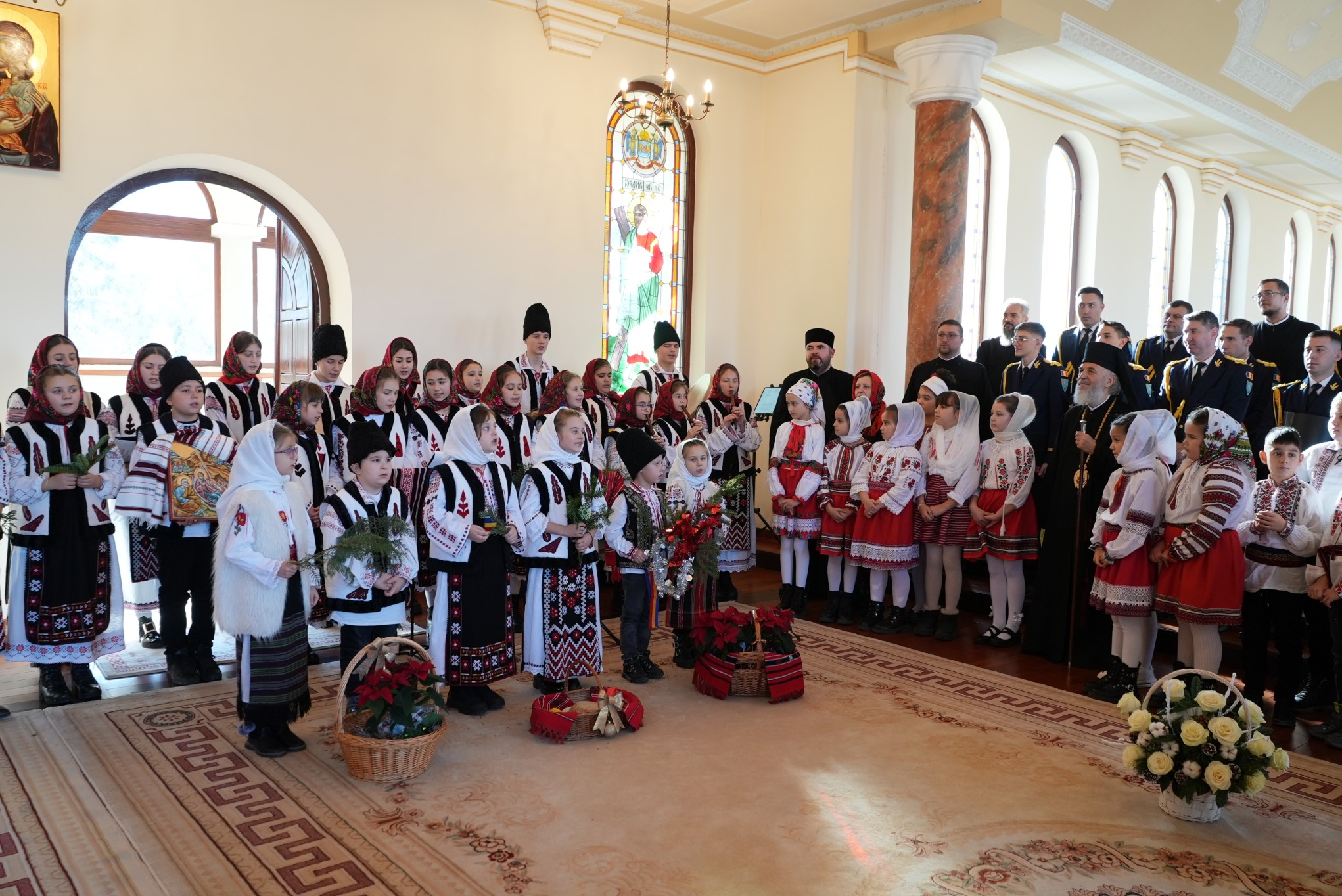 Colindători la Centrul eparhial al Arhiepiscopiei Dunării de Jos