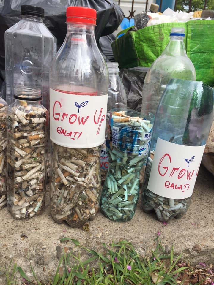 Încă un parc gălăţean fără mucuri de ţigară. Voluntariat cu şi pentru copii