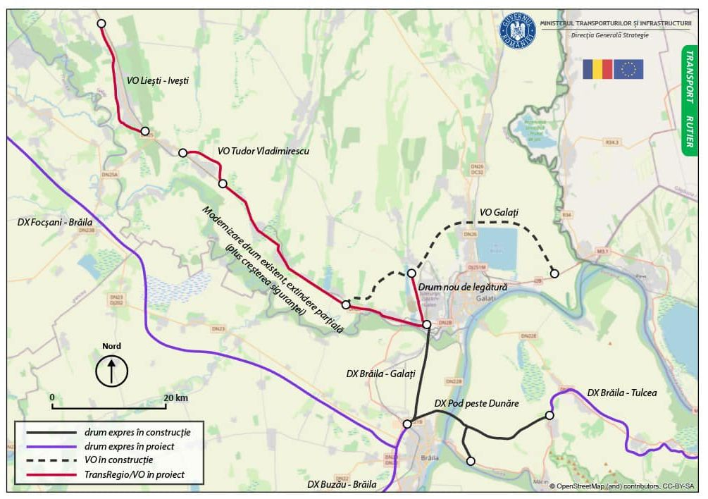 Ambiții mari, în 2022, pentru infrastructură. Fonduri importante pentru drumurile Galaţiului