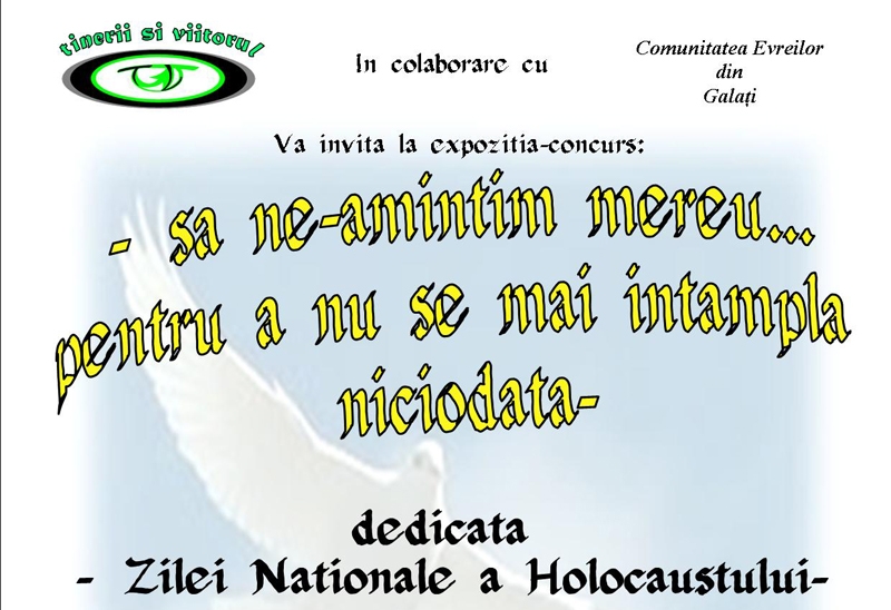 Expoziţie-concurs pentru 9 octombrie - Ziua Holocaustului, comemorată prin desen