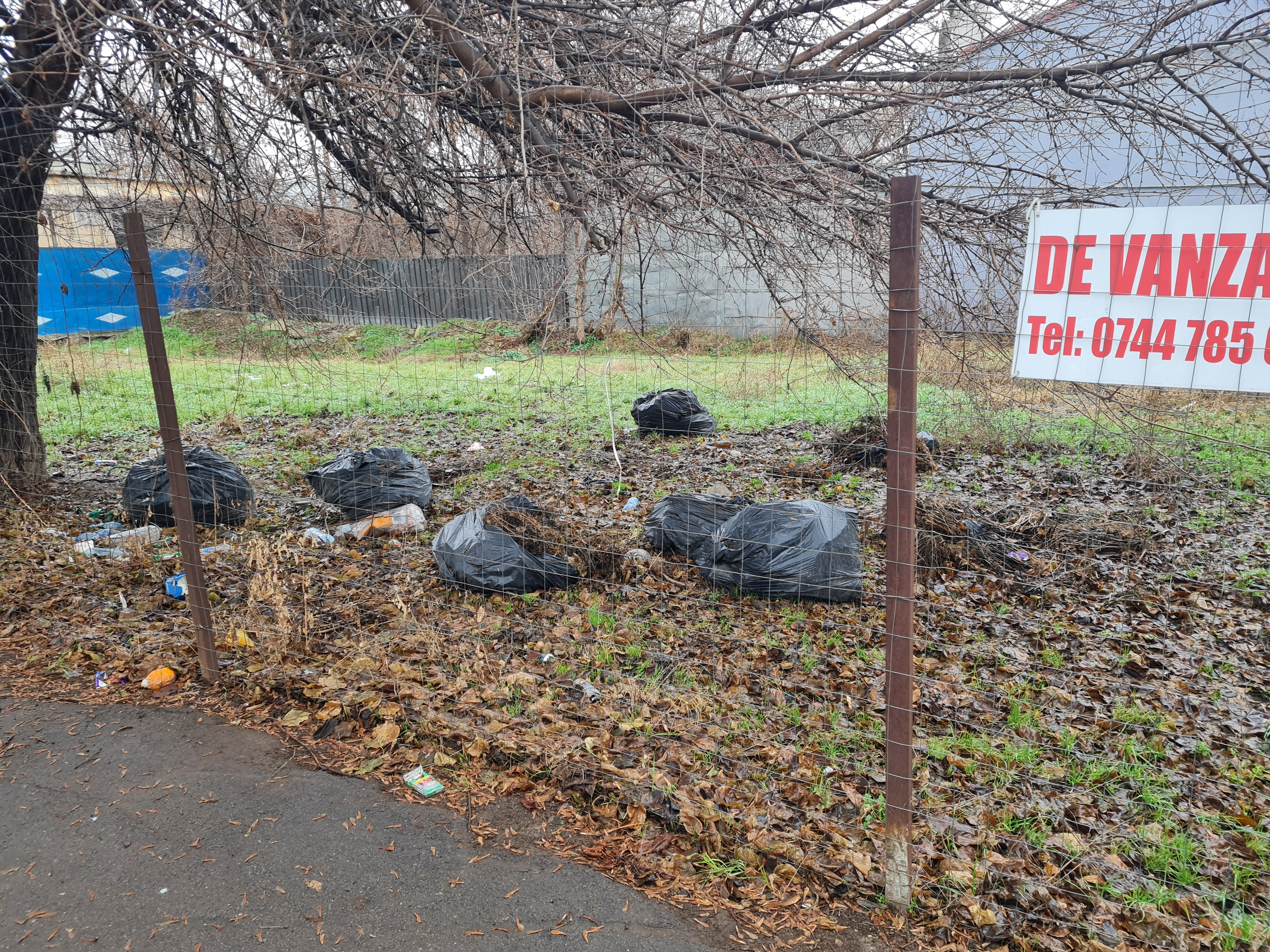 O proprietate privată din Centru, transformată în groapă de gunoi