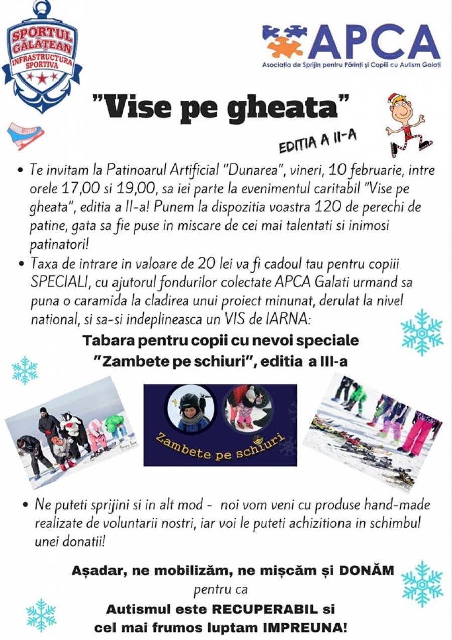 Eveniment CARITABIL pe gheaţă