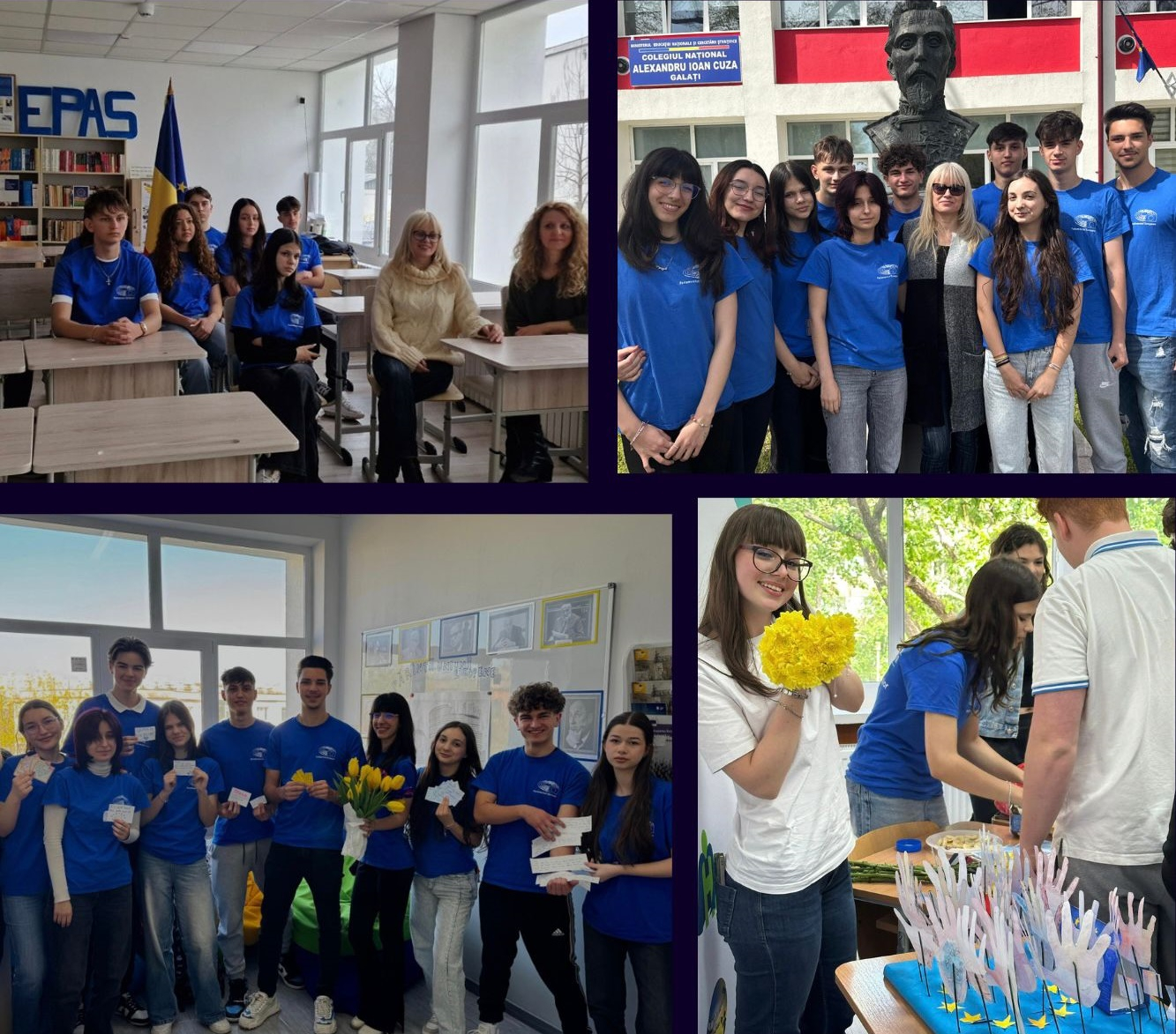 Elevii Colegiului Naţional „Al. I. Cuza”, promotori ai valorilor europene