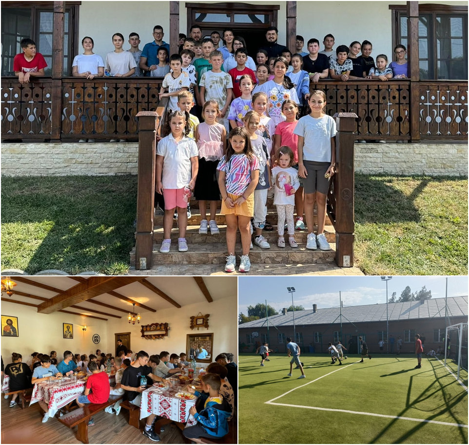 Copii din Frumușița și Fântânele, vacanță în pridvorul bisericii