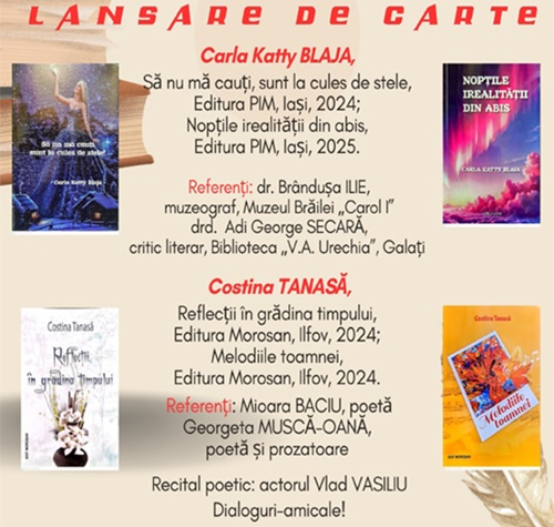 Cvadruplă lansare de carte la Salonul Cultural "Armonii de toamnă"