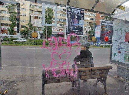 Oraşul din staţia de autobuz