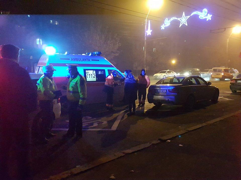 Accident în staţia de autobuz