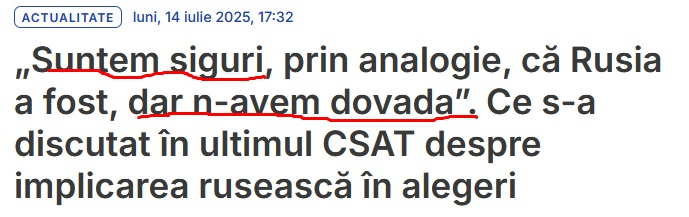 Sigur împotriva îndoielilor tuturor