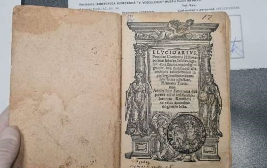 Carte din 1548, în patrimoniul bibliotecii din Buzău