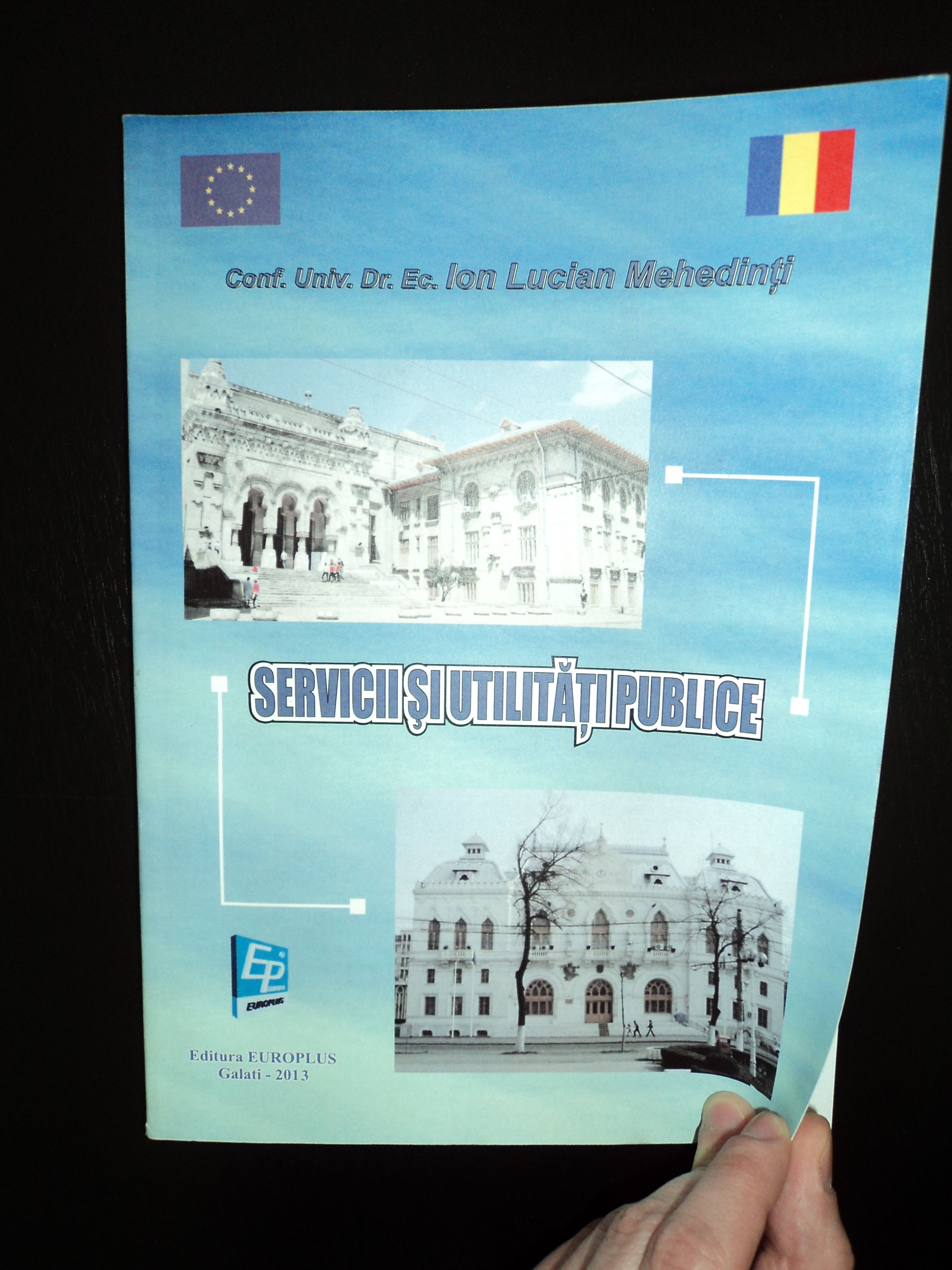 Manual de servicii şi utilităţi publice, sub semnătura gălăţeanului Ion Lucian Mehedinţi