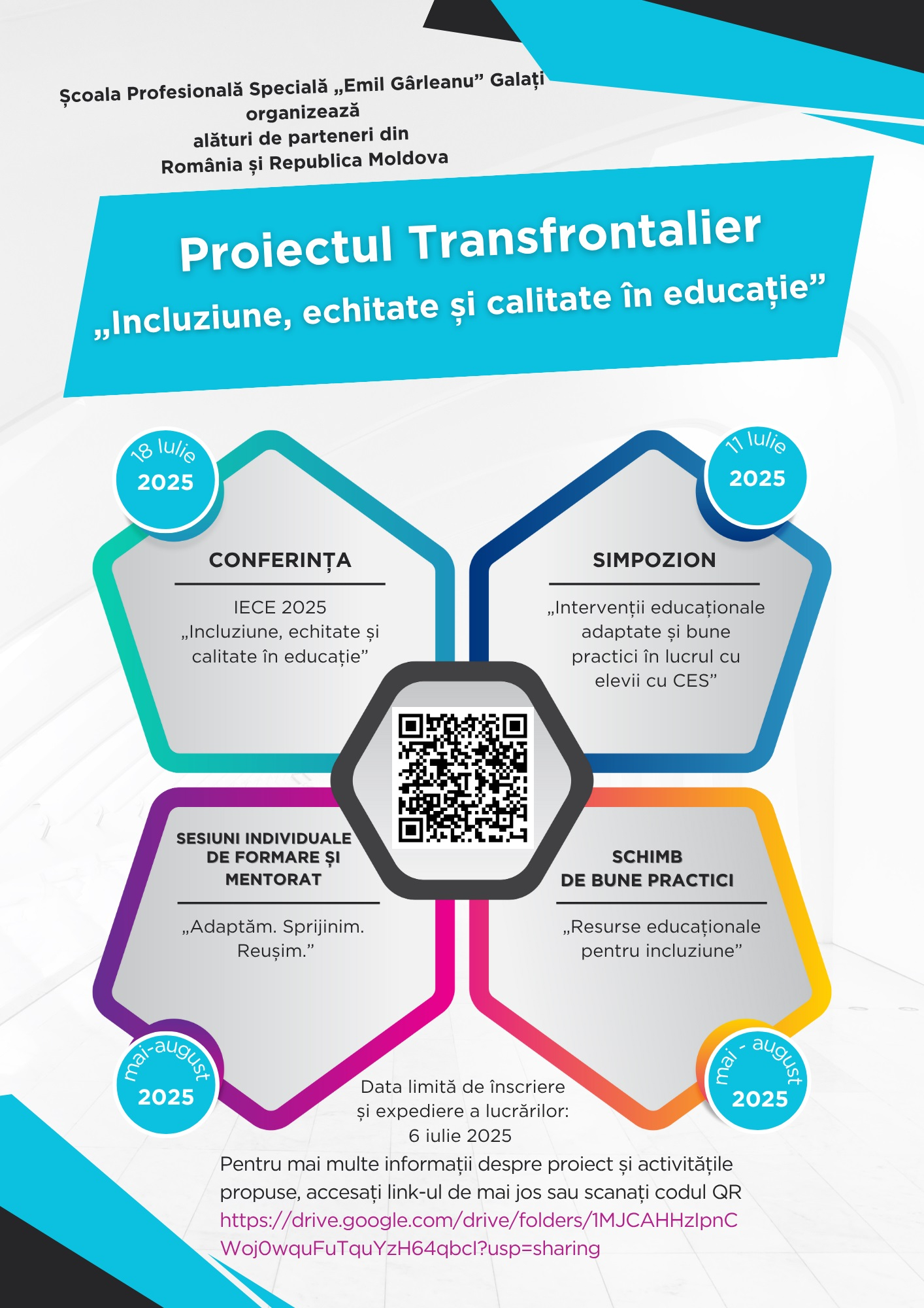 Educație incluzivă, echitabilă și de calitate. Proiect transfrontalier coordonat de Galați