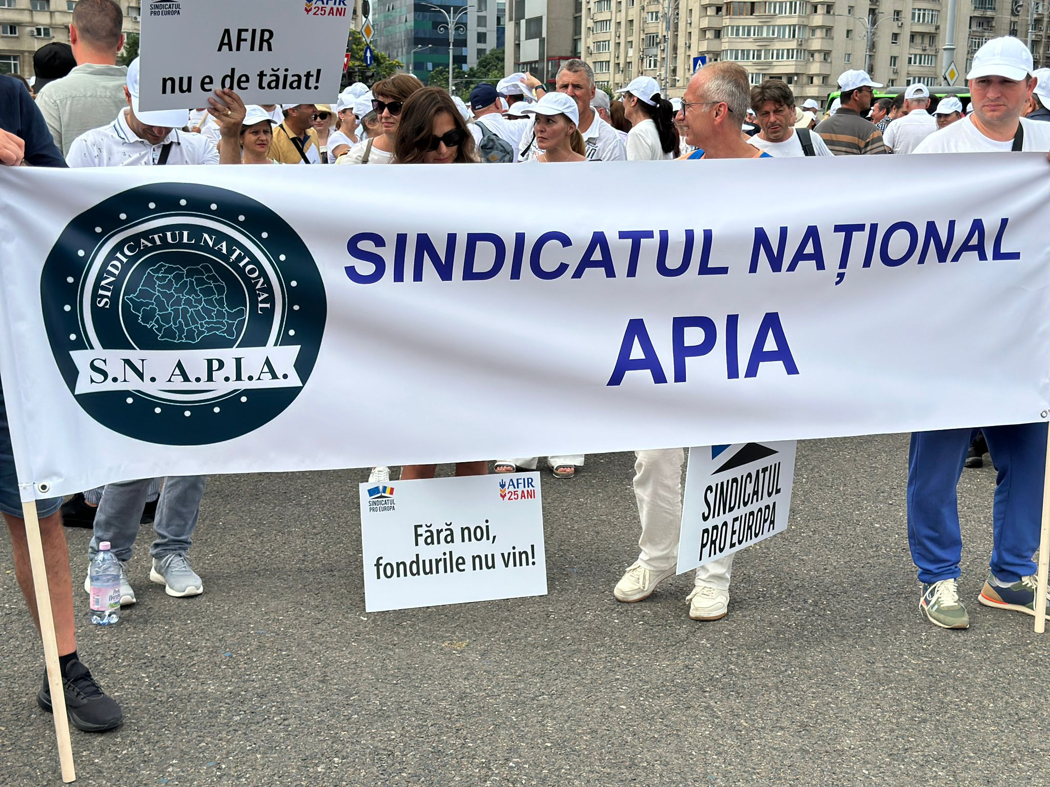 Protest al sindicaliștilor din agențiile de plăți în agricultură