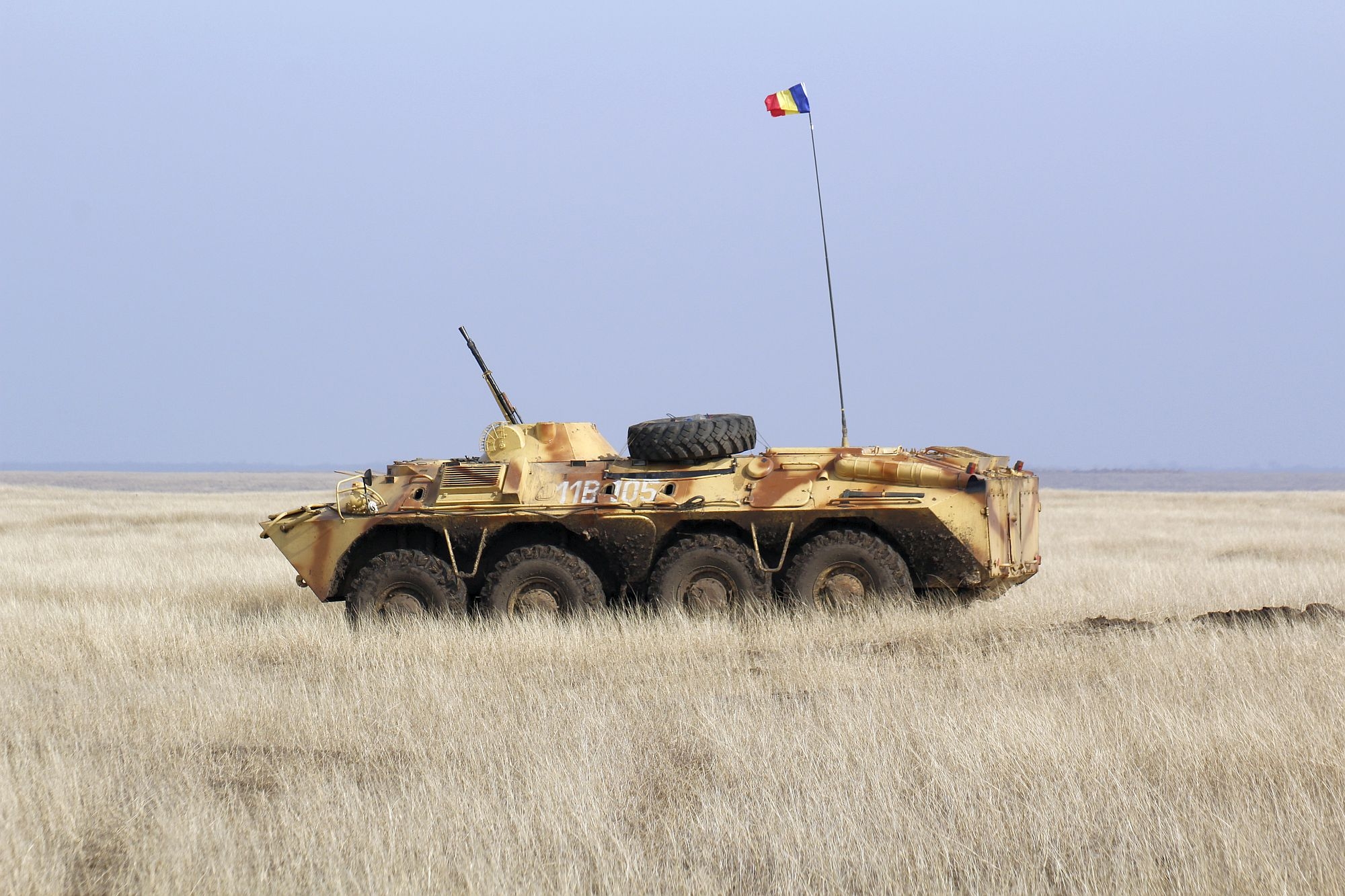 Exerciţiu de luptă româno-american în poligonul de la Smârdan