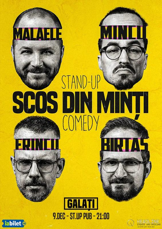 Spectacolul de stand-up „Scos din minți” ajunge la Galați