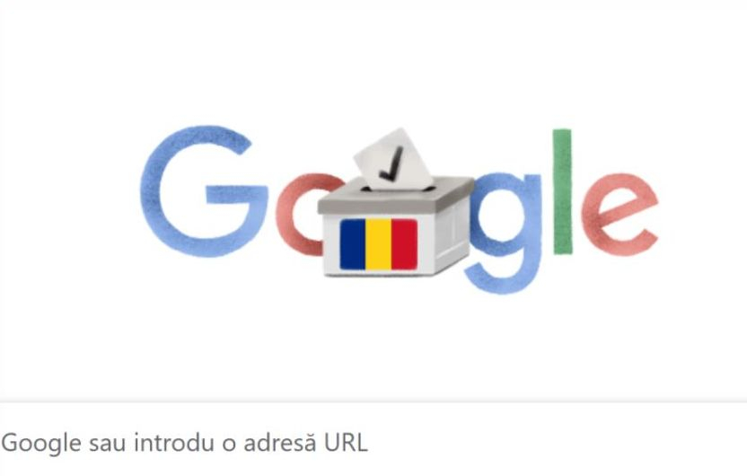 Doodle special pentru alegerile prezidențiale din România