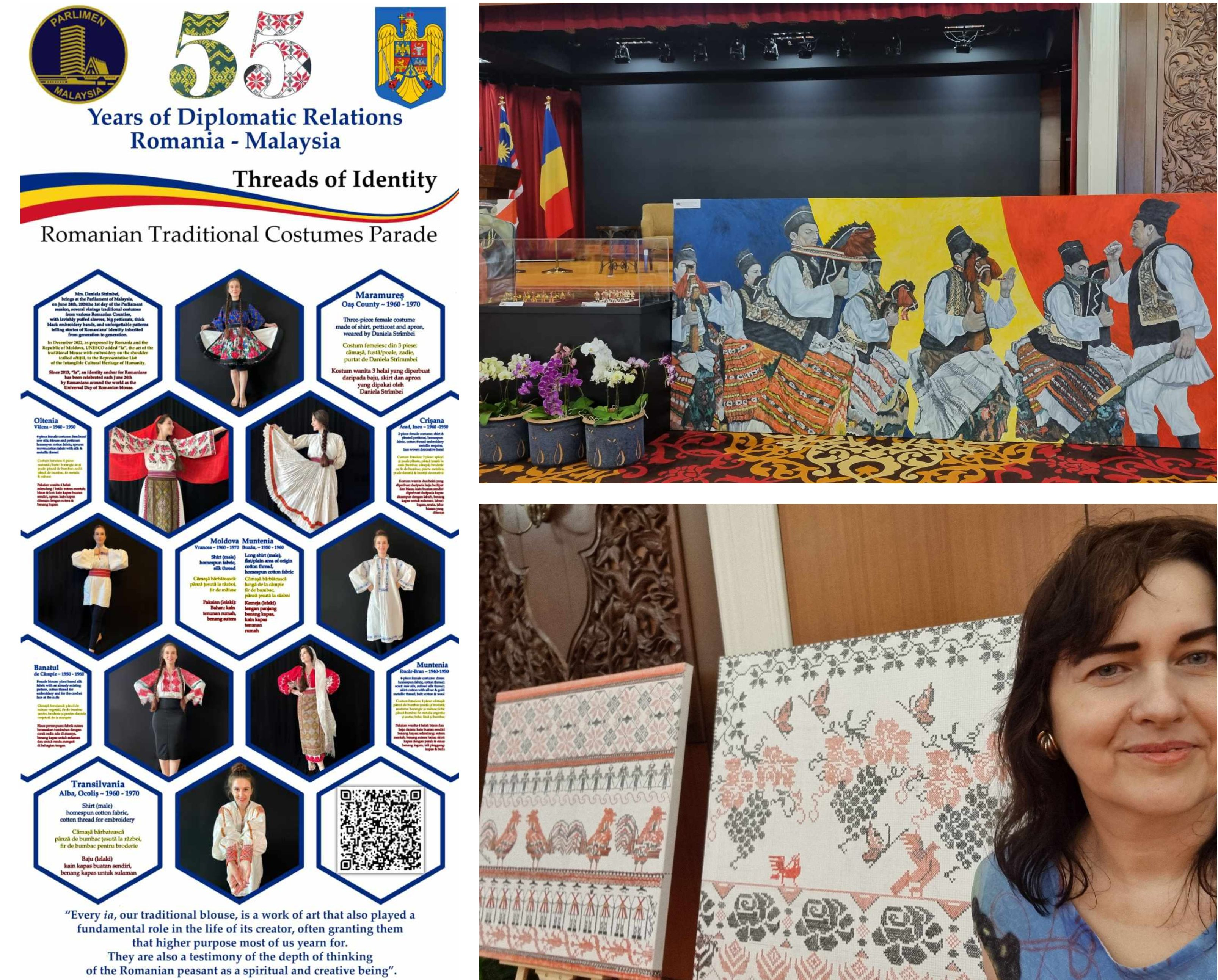 Paradă a costumelor populare româneşti, organizată în Malaysia de o gălăţeancă (FOTO)