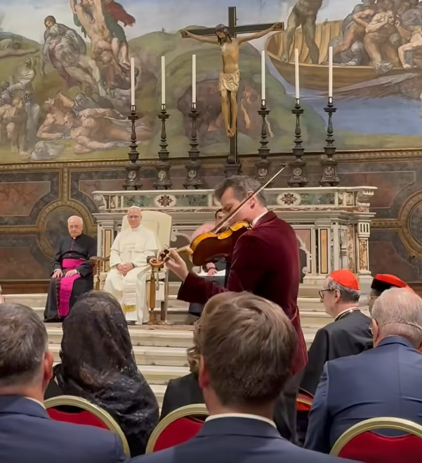 Concert românesc de vioară în Capela Sixtină
