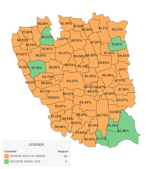 Cum a ajuns Galaţiul între judeţele câştigate de Nicuşor Dan. Rezultate oficiale ale alegerilor prezidenţiale din 18 mai