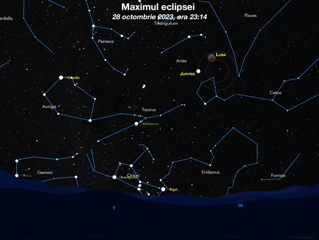 Eclipsă parțială de Lună, vizibilă în România, în această noapte