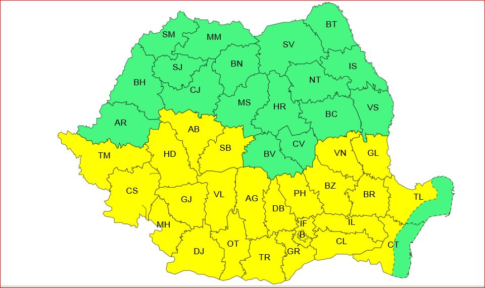 Galaţiul, sub Cod galben de caniculă. Temperaturi de 34-38 de grade