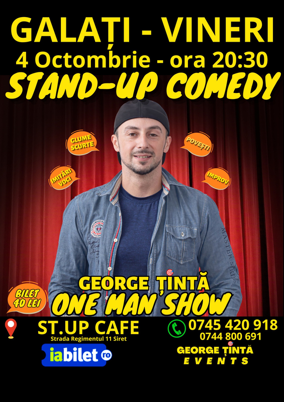 George Țintă, spectacol de comedie la Galați