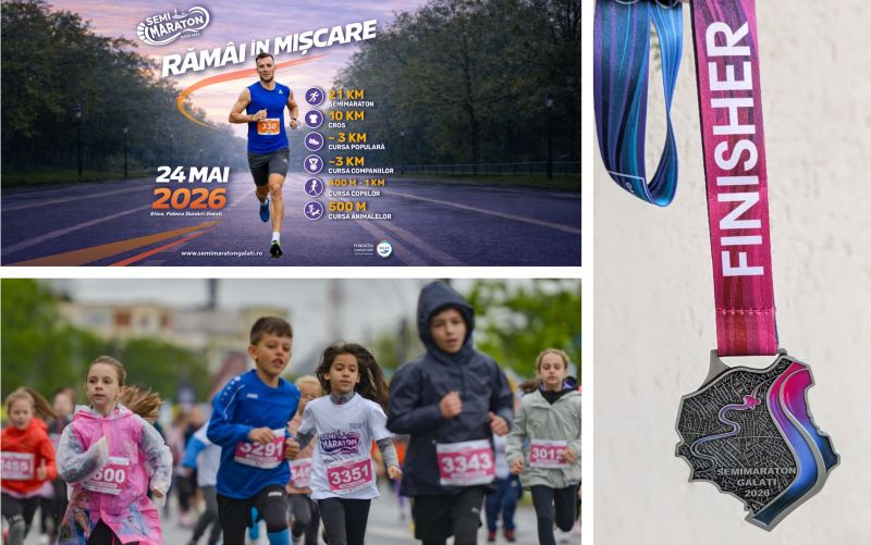 Cel mai mare eveniment sportiv şi filantropic din regiune. Restricţii de trafic şi trasee deviate pentru Semimaraton Galați – 2026