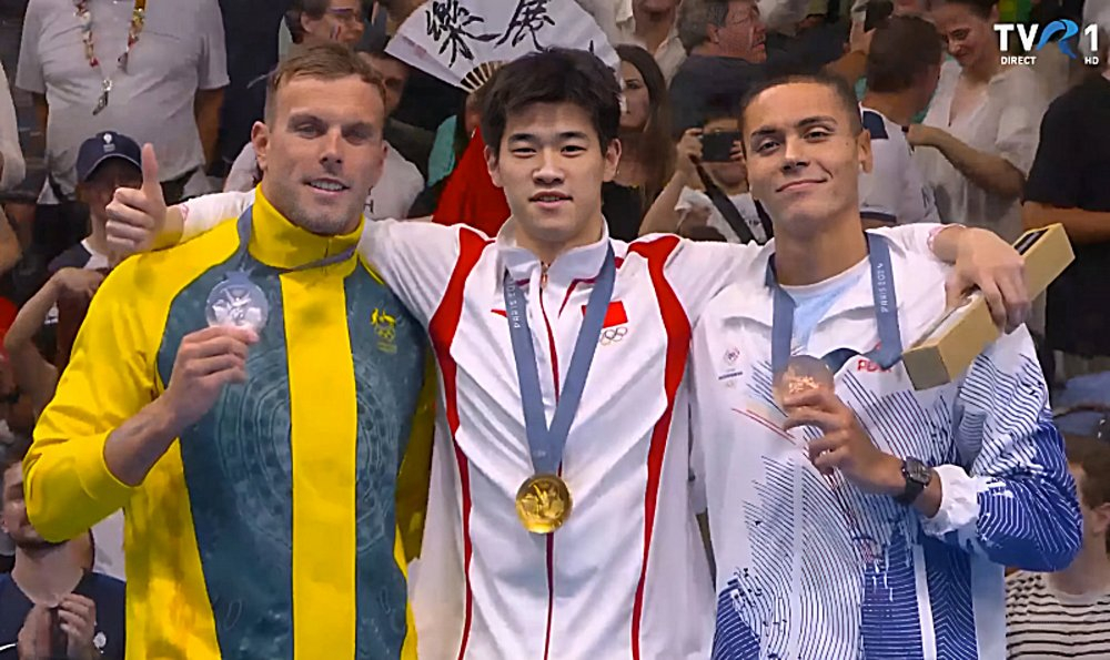 David Popovici a câştigat medalia de bronz la 100 m liber (VIDEO)