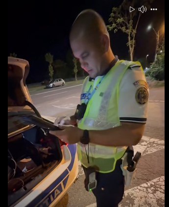 Un polițist rutier s-a ”ars” după un control cu cântec pe Faleză