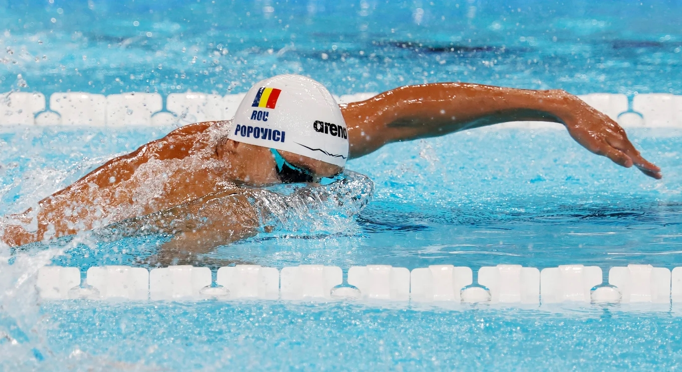 David Popovici - campion olimpic la 200 metri liber (VIDEO)