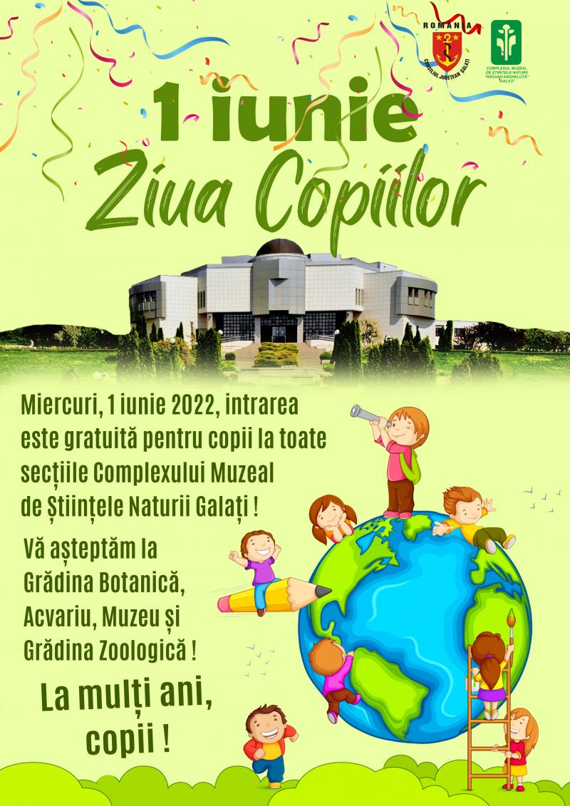 Gratuit, de Ziua Copilului, la Ştiinţele Naturii