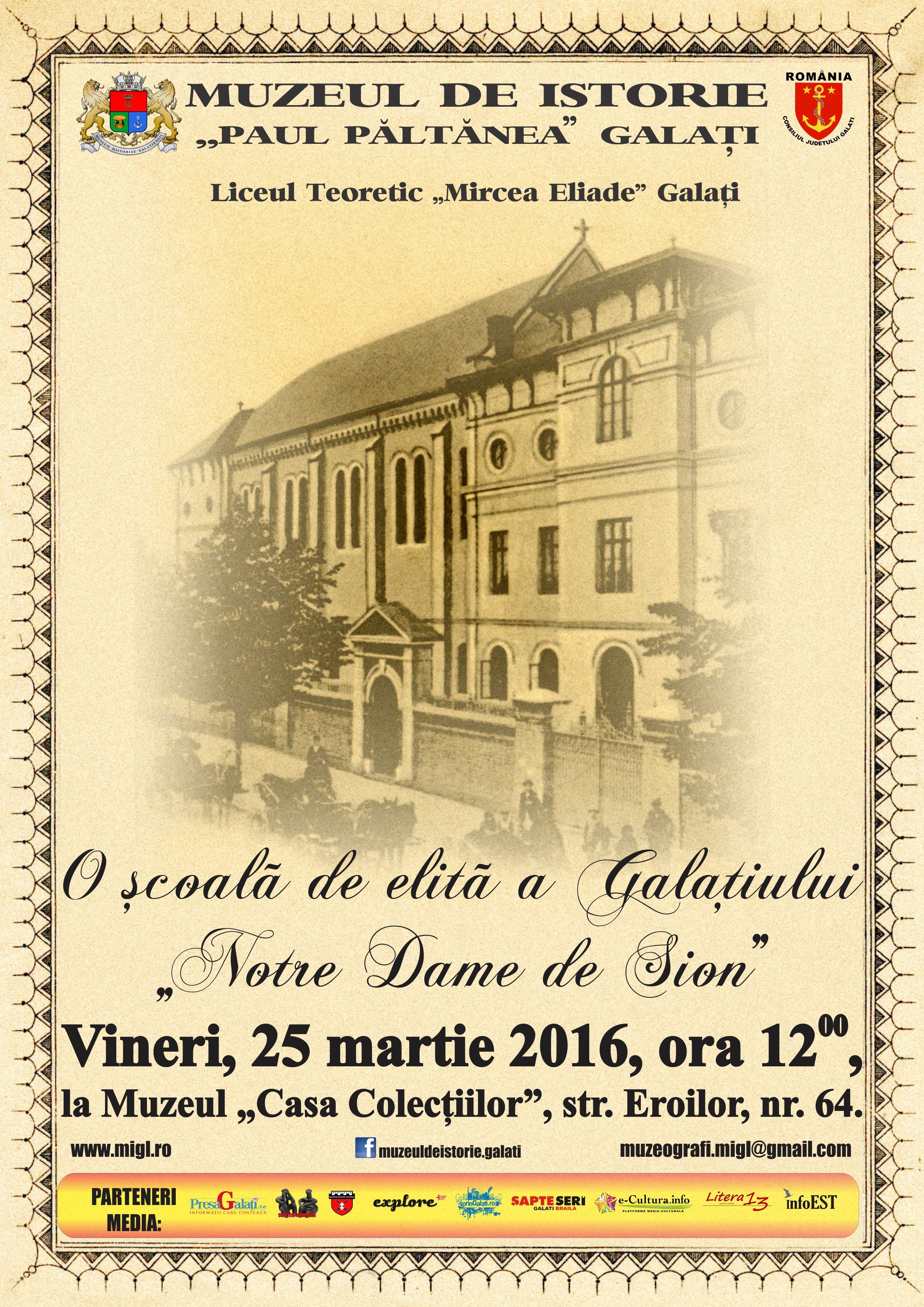 „O şcoală de elită a Galaţiului”, la „Casa Colecţiilor”