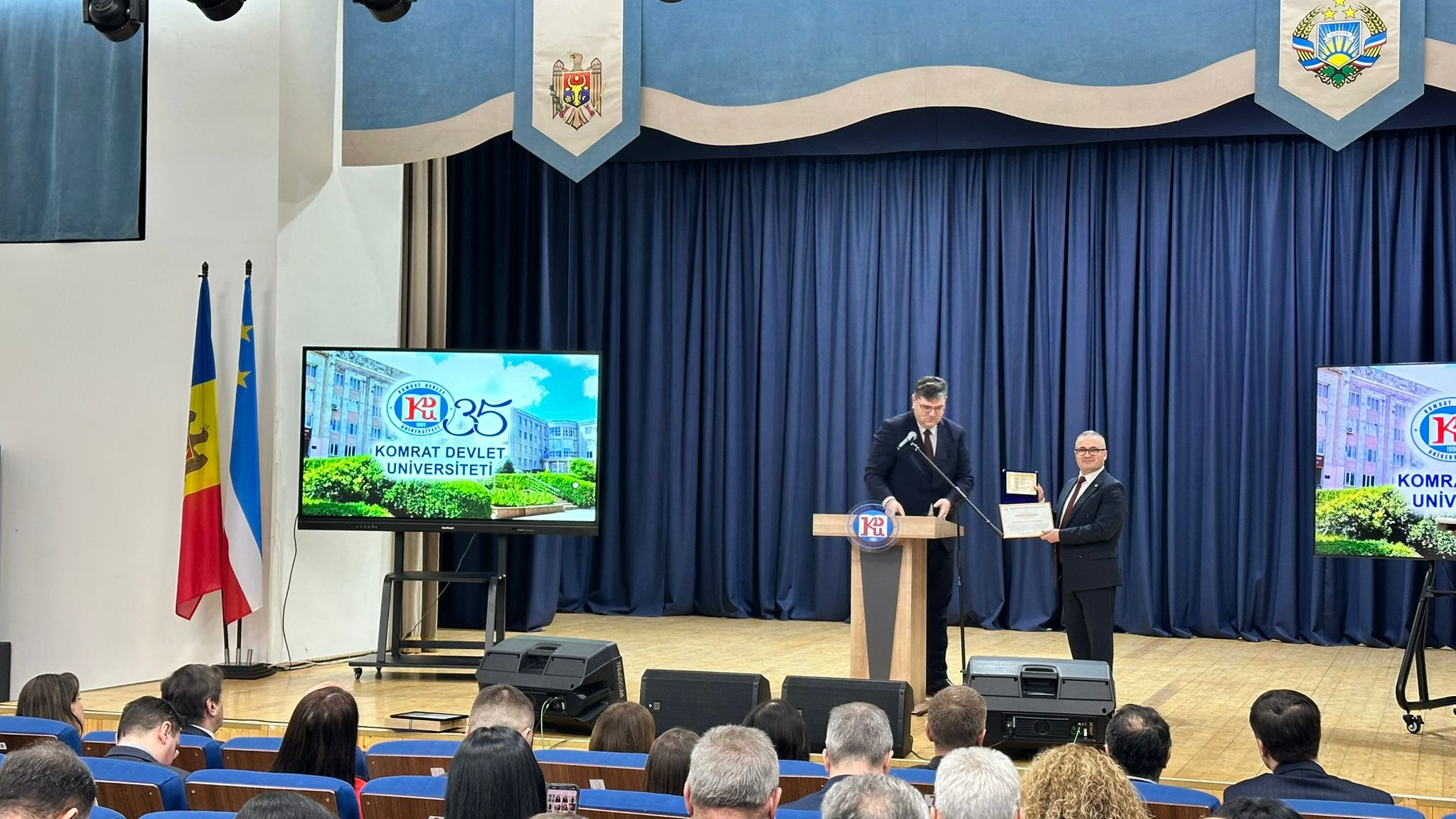 Delegație gălățeană la aniversarea a 35 de ani a Universității din Comrat