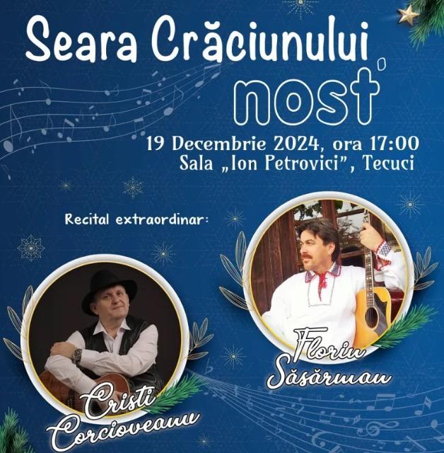 Seară de colinde de Crăciun la Tecuci