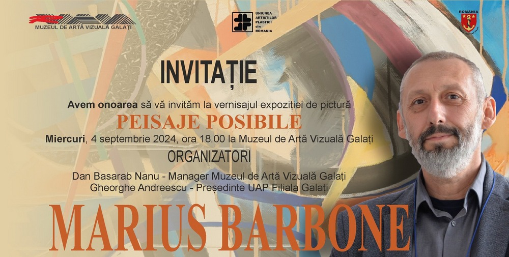Pictorul Marius Barbone expune la Galaţi
