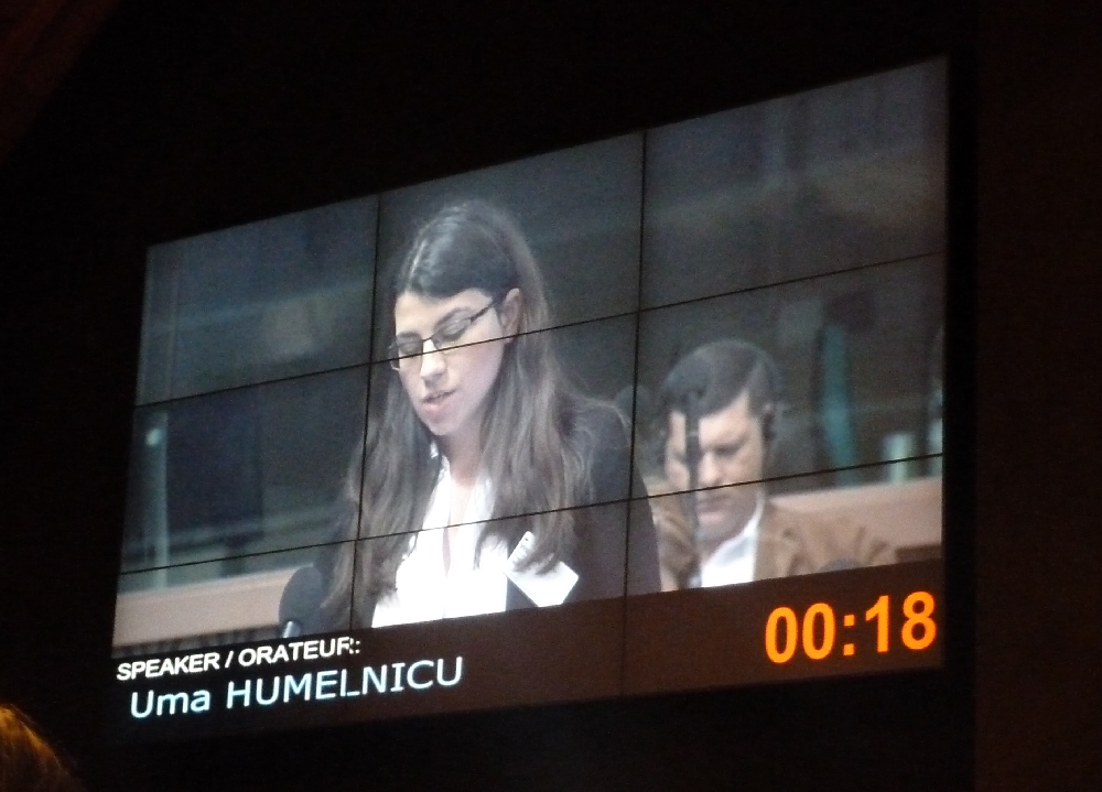 Avem cu ce ne MÂNDRI: Elevă gălăţeancă la Consiliul Europei