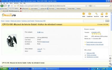 Cum a „dispărut” vulturul roman din muzeu