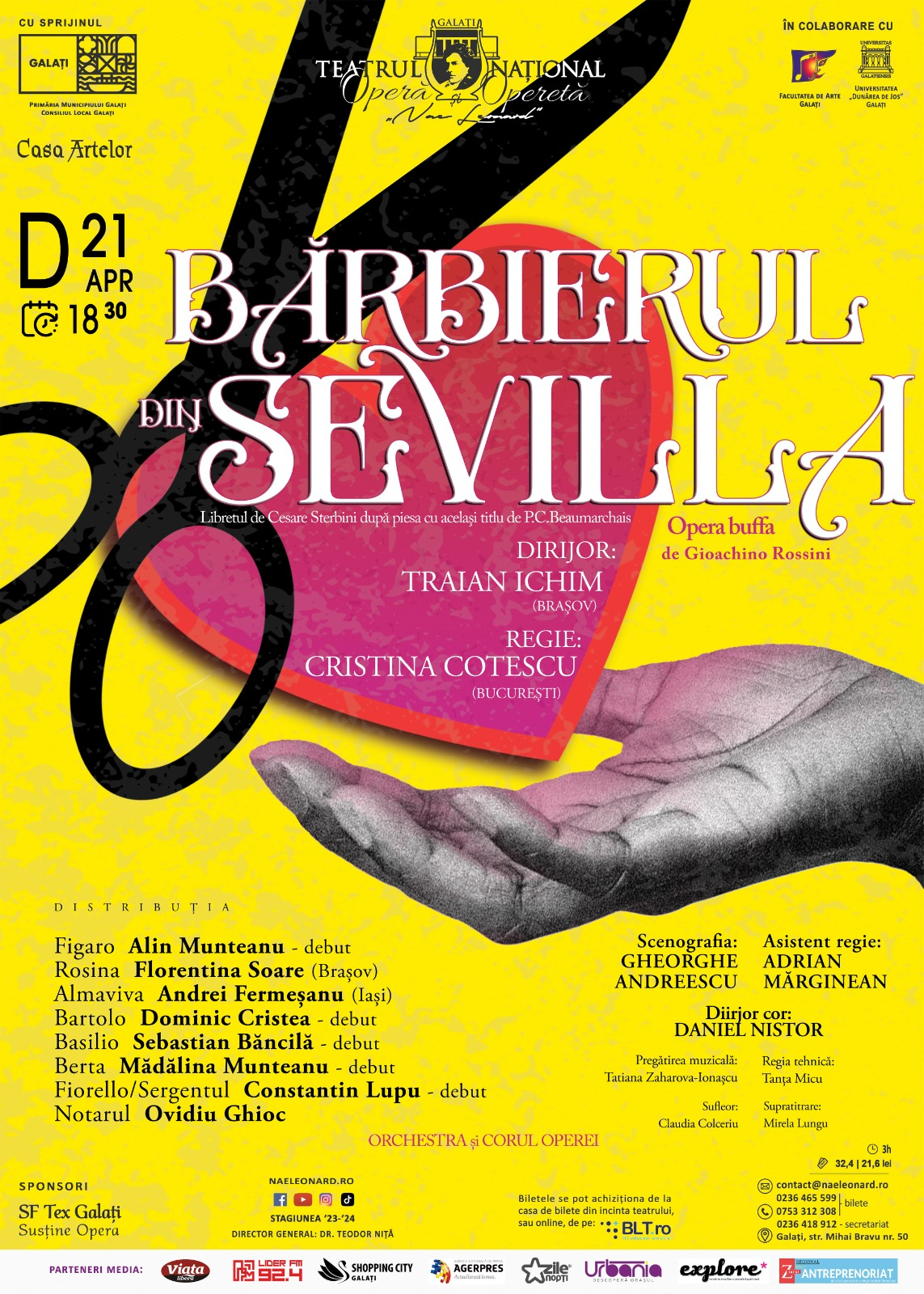 "Bărbierul din Sevilla" revine la Galați