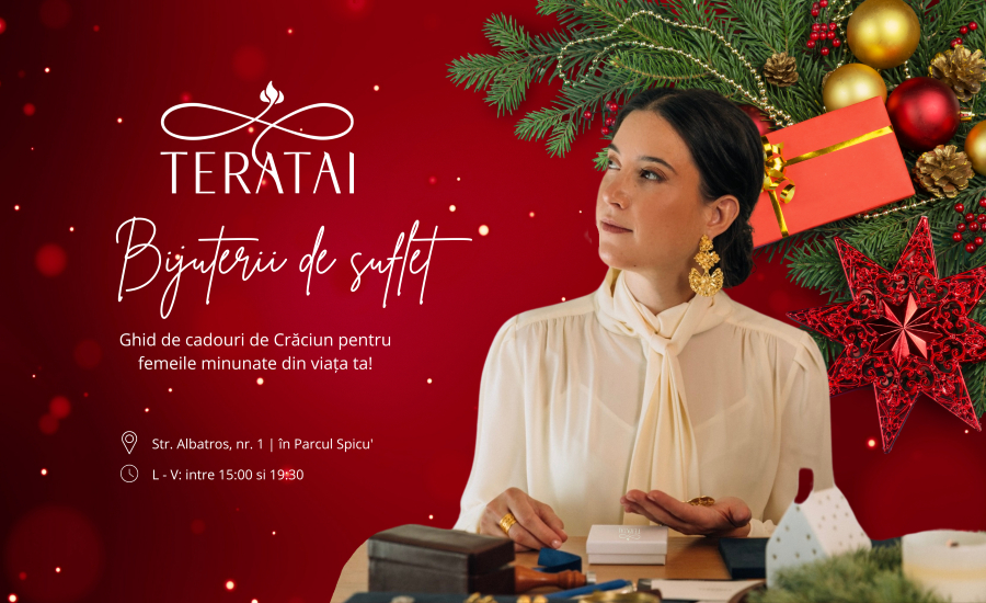 Cadourile perfecte de Crăciun pentru doamne? Se găsesc anul acesta la Teratai!