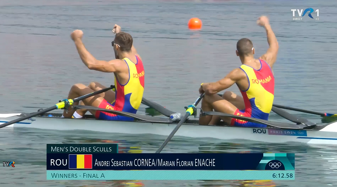 Medalii de aur şi argint pentru România, la dublu vâsle (VIDEO)